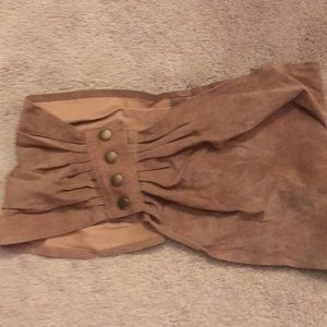 Belt/cummerbund, suede. Last call!